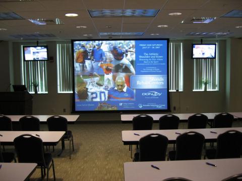 Center View of Conference Room from Classroom Seating