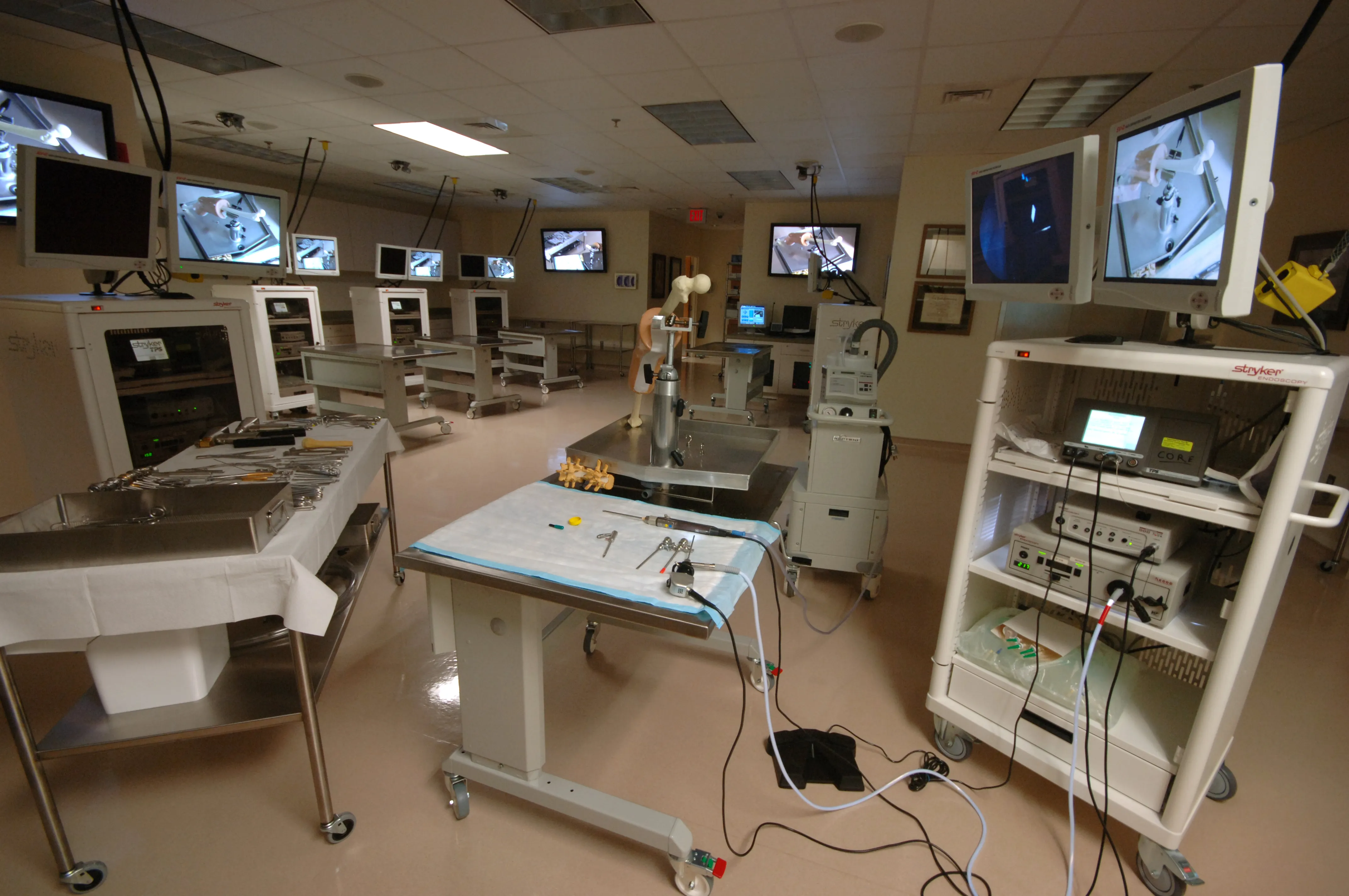 Skills Lab: Full Simulation Setup of Instructor and Students Stations